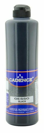 Cadence gesso acrylverf zwart 01 500ml