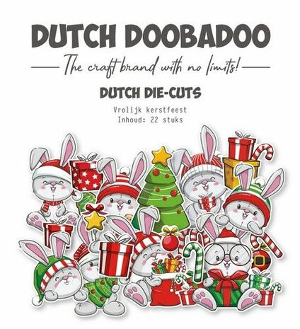 Dutch Doobadoo Die-Cuts Vrolijk Kerstfeest 474.007.040