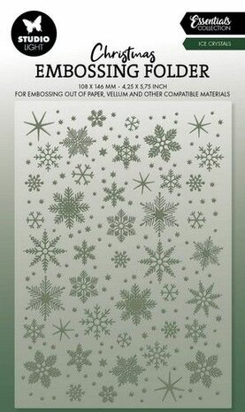 Studio Light Embossing Folder Ice crystals Essentials nr.21 SL-ES-EMB21 105x148mm