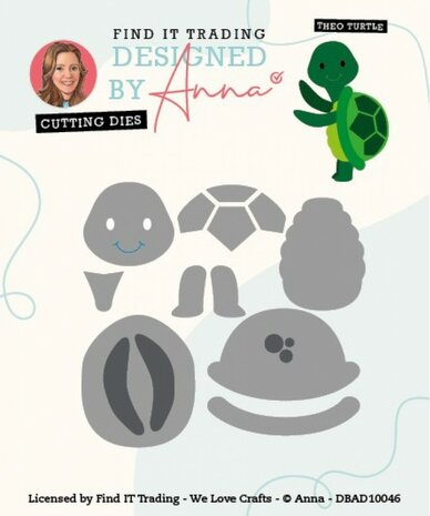 Designed by Anna - Mix and Match Cutting Dies - Theo Turtle