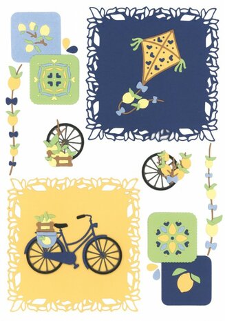 Dies - Yvonne Creations - Lemon Breeze - Lemon Bike