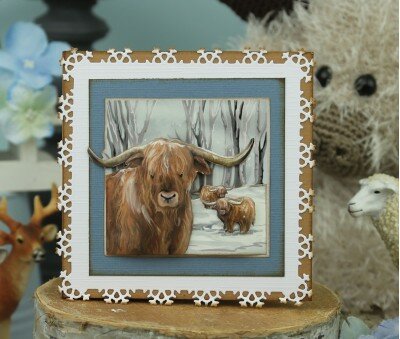 3D Cutting Sheet - Amy Design - Sturdy Winter - Scottish Highlander