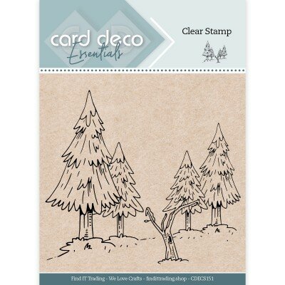 Card Deco Essentials - Clear Stamp - Winter Forest