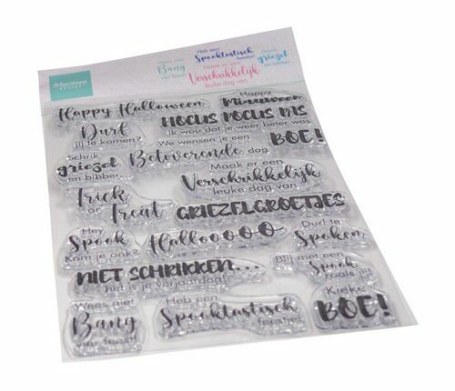 Marianne Design Clear Stamps Griezelgroetjes (NL) CS1151 110x150mm