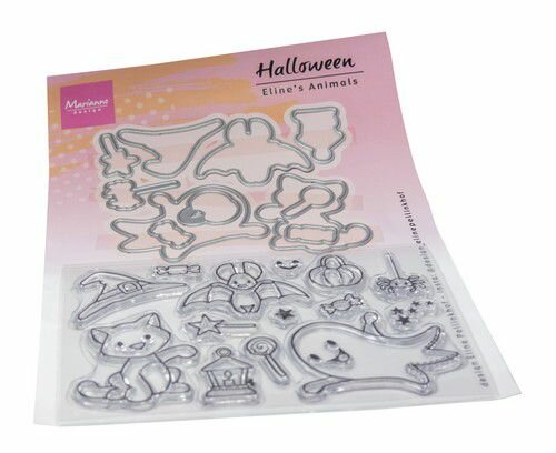 Marianne Design Clear Stamps&amp;dies Eline&lsquo;s Animals - Halloween EC0201