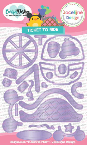 CarlijnDesign snijmallen Ticket to Ride. Jocelijne Design CDJD-0045