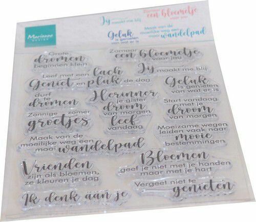 Marianne Design Clear Stamp Droom en Geniet (NL) CS1100 115x185mm