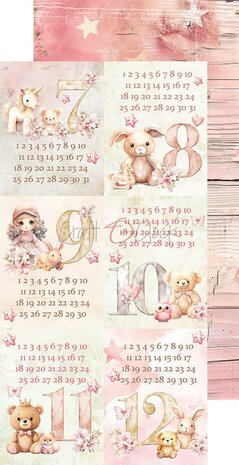 Craft O Clock Extras Set Mix 15x30 cm Girl &amp; Curl CC-C65-GC-13