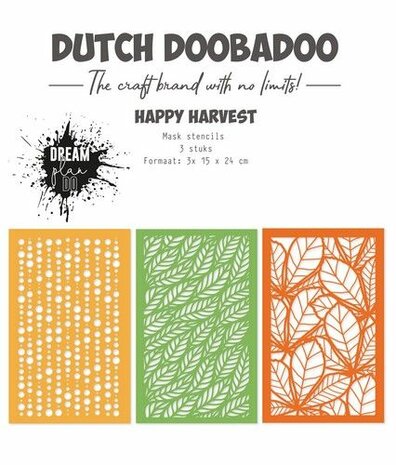 Dutch Doobadoo Dutch Mask Art Happy Harvest 3 st 470.784.331