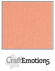 CraftEmotions linnenkarton zalm 30,0 x 30,0 cm