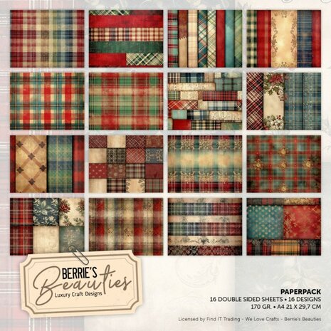 Paperpack - Berries Beauties - Vintage Tartan - A4