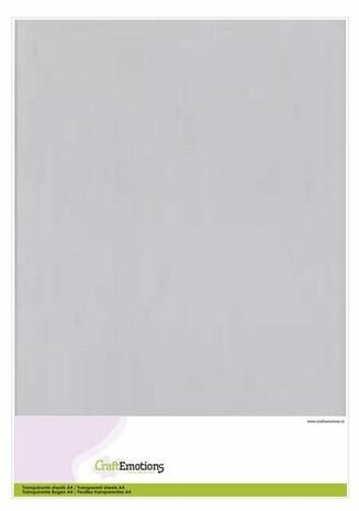 CraftEmotions Transparante sheets A4 1PK/5VL