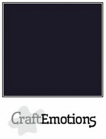 CraftEmotions karton glad  zwart 30,5x30,5cm 250gr / SC-58