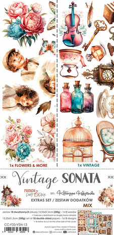 Craft O Clock Extras Set Mix 15x30 cm Vintage Sonata