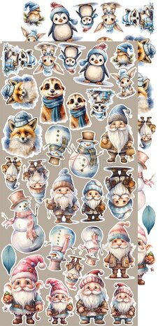 Craft O Clock Extras Set Mix 15x30 cm Cozy Winterland