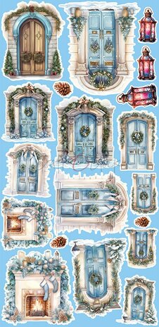 Craft O Clock Extras Set Mix 15x30 cm Cozy Winterland