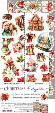 Craft O Clock Extras Set Mix 15x30 cm Christmas Everywhere