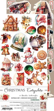 Craft O Clock Extras Set Mix 15x30 cm Christmas Everywhere