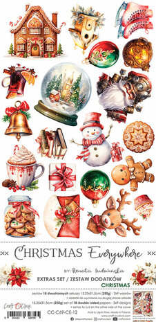 Craft O Clock Extras Set Winter 15x30 cm Christmas Everywhere