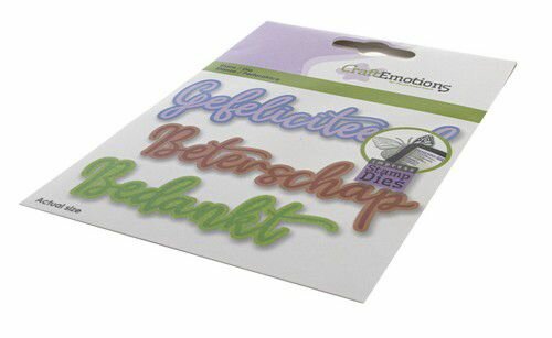 CraftEmotions Impress stamp Die - Wenskaart tekst 1 (NL) Card 11x9cm