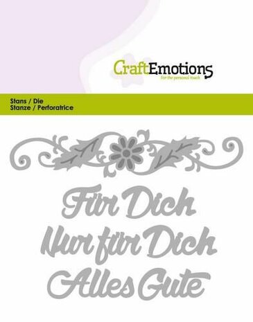 CraftEmotions Die Text - F&uuml;r dich (DE) 