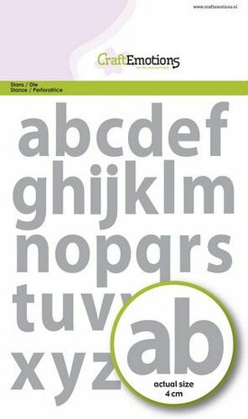 CraftEmotions Die - alfabet kleine letters basic 