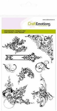 CraftEmotions clearstamps A6 - ornamenten