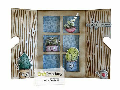 CraftEmotions clearstamps A6 - Plant pots 1 (EN) Carla Creaties