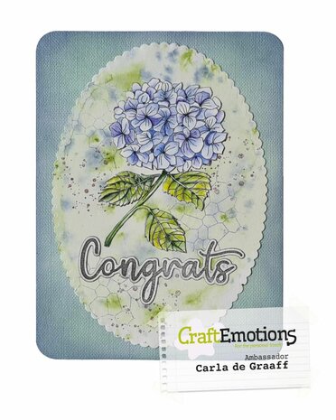 CraftEmotions clearstamps A5 - Hortensia GB Dimensional stamp