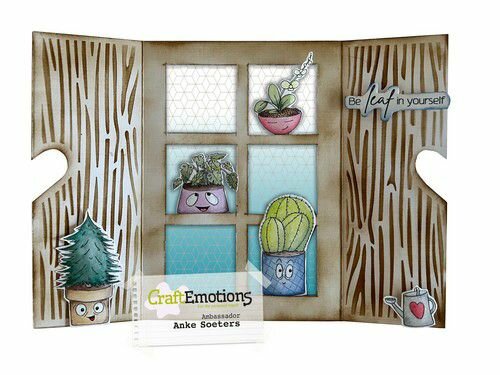 CraftEmotions clearstamps A6 - wallpaper pattern 2 Carla Creaties