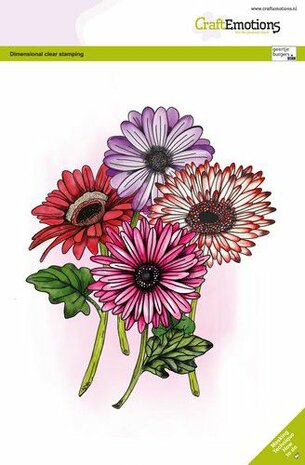 CraftEmotions clearstamps A5 - Gerbera 1 GB Dimensional stamp (04-22)