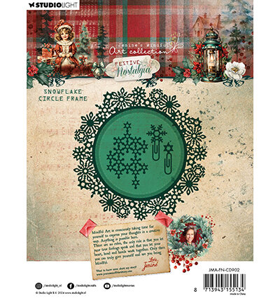 Studio Light Studio light Snowflake circle frame Festive Nostalgia nr.902 JMA-FN-CD902