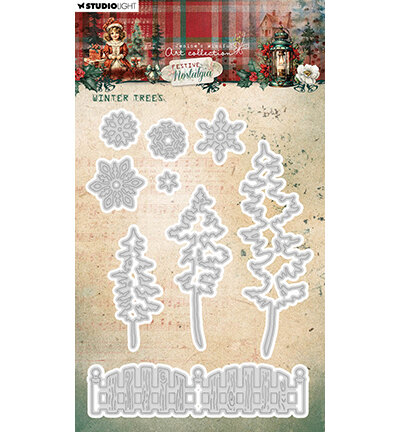 Studio Light Winter trees Festive Nostalgia nr.905 JMA-FN-CD905