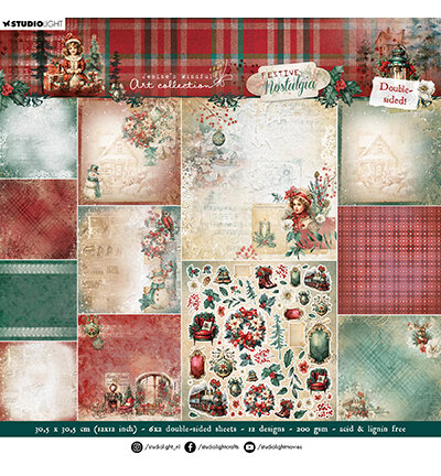 Studio Light Double-sided scrapbooking Festive Nostalgia nr.252 JMA-FN-DPP252