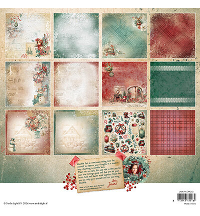 Studio Light Double-sided scrapbooking Festive Nostalgia nr.252 JMA-FN-DPP252