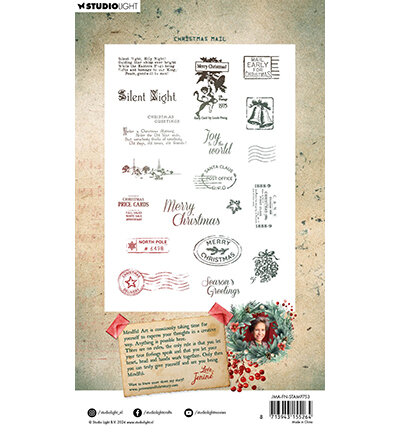 Studio Light Christmas mail Festive Nostalgia nr.753 JMA-FN-STAMP753