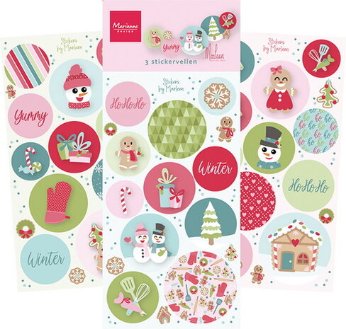 Marianne Design Stickers Christmas Bakery by Marleen CA3198