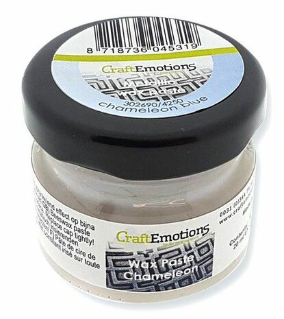 CraftEmotions Wax Paste chameleon - blauw 20 ml