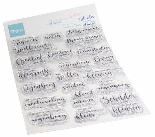 Marianne Design Clear Stamps Kleurige groetjes (NL) CS1166 110x150mm