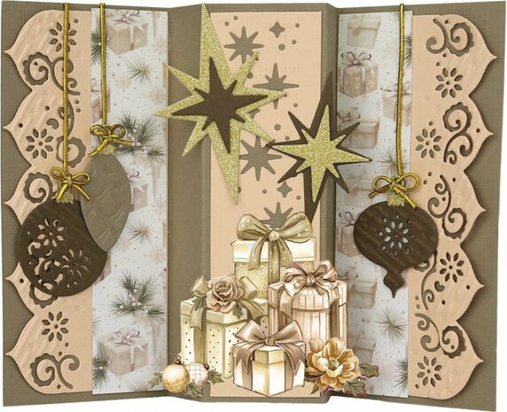 3D Cutting Sheets - Amy Design - Frosted Gold Christmas - Presents