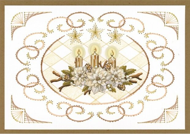 3D Cutting Sheets - Amy Design - Frosted Gold Christmas - Christmas Piece