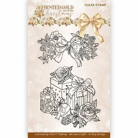 Clear Stamps - Amy Design - Frosted Gold Christmas - Presents