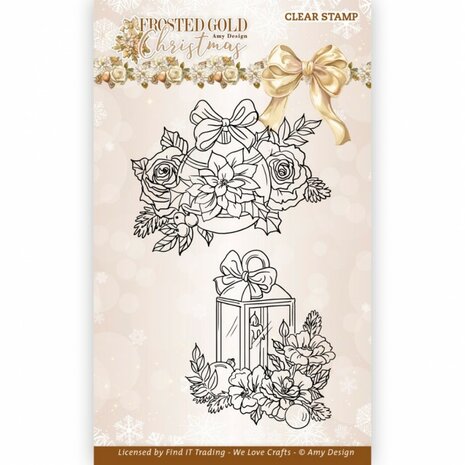 Clear Stamps - Amy Design - Frosted Gold Christmas - Christmas Bauble