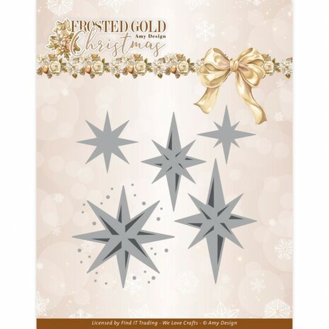 Dies - Amy Design - Frosted Gold Christmas - Frosted Gold Stars