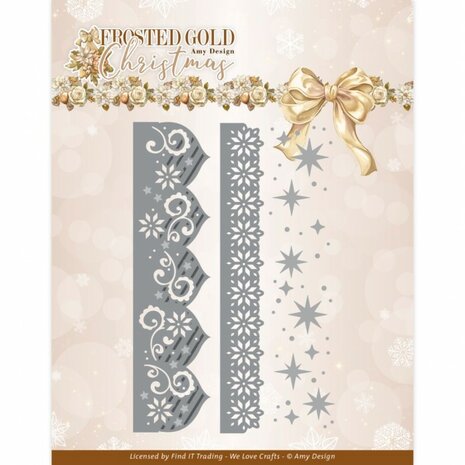 Dies - Amy Design - Frosted Gold Christmas - Frosted Gold Borders