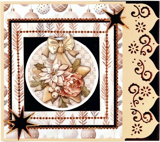 Dies - Amy Design - Frosted Gold Christmas - Frosted Gold Borders