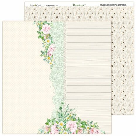 LemonCraft Paper Pad Happiness 30,5x30,5cm