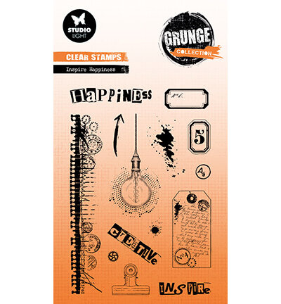 Studio Light Inspire Happiness Grunge Collection nr.737 SL-GR-STAMP737