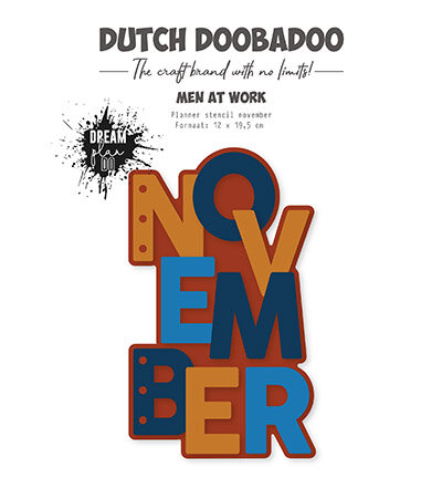 Dutch Doobadoo Planner stencil November 470.784.337