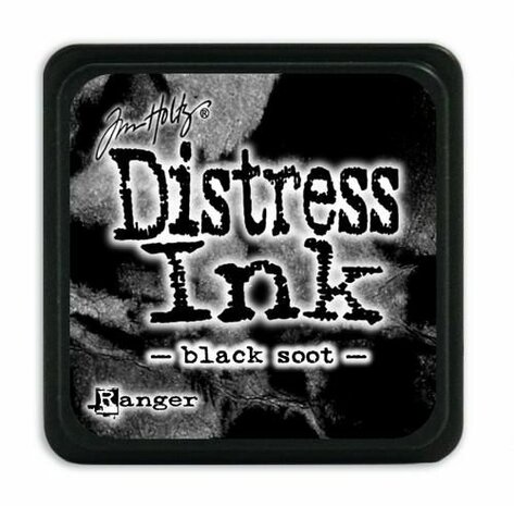 Ranger Distress Mini Ink pad - black soot&nbsp;TDP39860 Tim Holtz